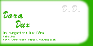 dora dux business card